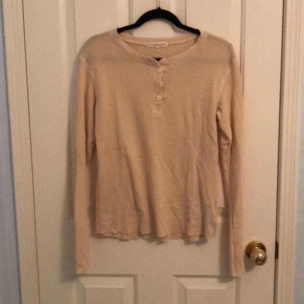 cream button up sweater